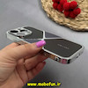 قاب گوشی iPhone 16 Pro آیفون اورجینال لاکچری دیزاین عنکبوتی GKK CASE کرومی آینه ای محافظ لنزدار کد 64447
