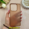 قاب گوشی Redmi Note 14 4G شیائومی ژله ای کرکره ای ساده اورجینال یونیک کیس قهوه ای کد 65220