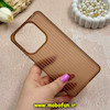 قاب گوشی Redmi Note 14 4G شیائومی ژله ای کرکره ای ساده اورجینال یونیک کیس قهوه ای کد 65220