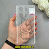 قاب گوشی Redmi Note 13 Pro 4G / Poco M6 Pro 4G شیائومی طرح دار فانتزی عروسکی ژله ای شفاف محافظ لنز دار کپسولی (لاکچری) خرگوش کد 64808