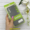 قاب گوشی Galaxy S21 FE سامسونگ TPU اکلیلی براق داخل پارچه ای Belkin بلکین اورجینال محافظ لنز دار مشکی کد 65459