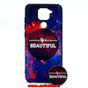 خرید قاب گوشی Redmi Note 9 شیائومی طرح فانتزی BEAUTIFUL به همراه پاپ سوکت