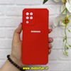 قاب گوشی Galaxy A22 4G / Galaxy M32 4G سامسونگ سیلیکونی مات Belkin بلکین اورجینال محافظ لنز دار قرمز کد 65481