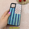 قاب گوشی iPhone 11 آیفون ضد ضربه هولوگرافیک چند بعدی لاکچری طرح پرچم کد 65663
