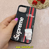 قاب گوشی iPhone 13 / iPhone 14 آیفون ضد ضربه هولوگرافیک چند بعدی لاکچری طرح Supreme کد 65679