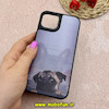قاب گوشی iPhone 13 / iPhone 14 آیفون ضد ضربه هولوگرافیک چند بعدی لاکچری طرح سگ کد 65680