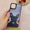 قاب گوشی iPhone 13 / iPhone 14 آیفون ضد ضربه هولوگرافیک چند بعدی لاکچری طرح سگ کد 65680