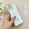 قاب گوشی Xiaomi Mi 11 Lite 4G / Mi 11 Lite 5G / Mi 11 Lite Ne شیائومی طرح ژله ای مای کیس گلد لاین دور طلایی محافظ لنز دار سفید کد 65538