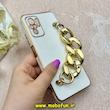 قاب گوشی Redmi Note 10 4G / Redmi Note 10S / Poco M5S شیائومی مای کیس گلد لاین لاکچری دستبندی کارتیر محافظ لنز دار سفید کد 65571