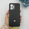 قاب گوشی Redmi Note 12 4G شیائومی مدل PVD ضد خش پشت گلس شیشه ای محافظ لنز دار مشکی کد 65895