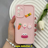 قاب گوشی Galaxy A15 سامسونگ Solid عروسکی سیلیکونی برجسته طرح فانتزی صورتی کد 66031