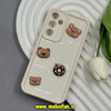 قاب گوشی Galaxy A35 سامسونگ Solid عروسکی سیلیکونی برجسته طرح تدی کرم کد 66102