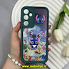 قاب گوشی Galaxy A35 سامسونگ Solid عروسکی سیلیکونی برجسته طرح استیچ سبز کد 66105