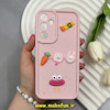 قاب گوشی Galaxy A35 سامسونگ Solid عروسکی سیلیکونی برجسته طرح فانتزی صورتی کد 66109