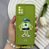 قاب گوشی Galaxy A51 سامسونگ Solid عروسکی سیلیکونی برجسته طرح مایک سبز فسفری کد 66114