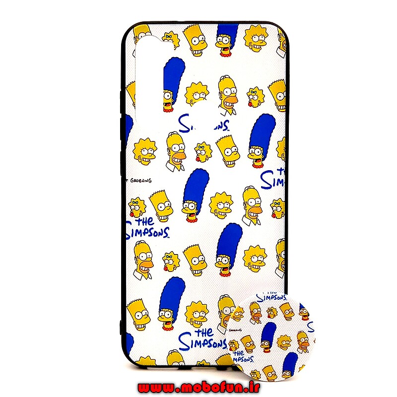 قاب گوشی Redmi Note 8 شیائومی طرح فانتزی برجسته سیمپسون ها به همراه پاپ سوکت، قاب گوشی شیائومی Note 8، قاب طرح دار Redmi Note 8 شیائومی، خرید قاب طرح دار Redmi Note 8 شیائومی