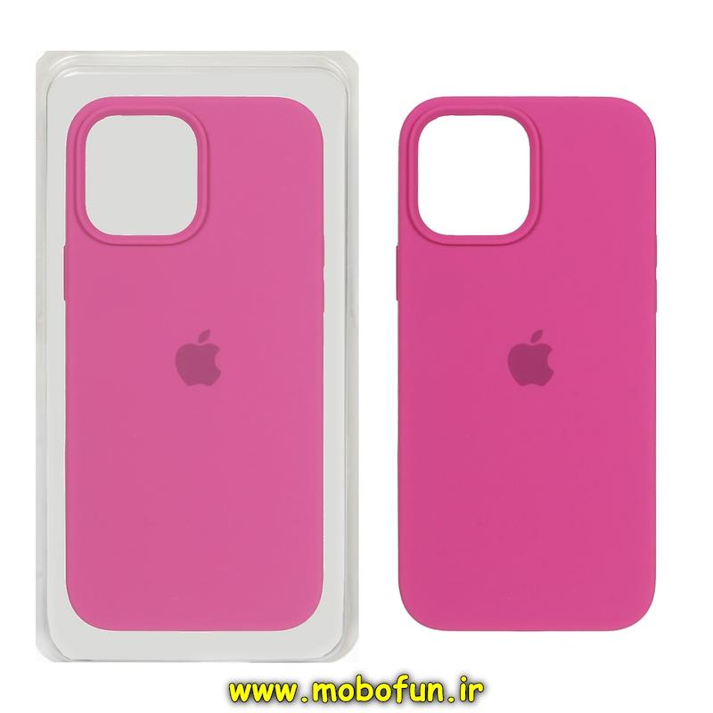 قاب گوشی iPhone 15 آیفون سیلیکونی اورجینال پاک کنی درجه یک زیربسته سرخابی کد 71001