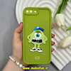 قاب گوشی iPhone 7 Plus / iPhone 8 Plus آیفون Solid عروسکی سیلیکونی برجسته طرح مایک سبز فسفری کد 66173