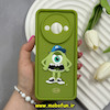 قاب گوشی Redmi A3 / Redmi A3X شیائومی Solid عروسکی سیلیکونی برجسته طرح مایک سبز فسفری کد 66237