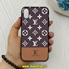 قاب گوشی iPhone X / iPhone XS آیفون ژله ای چرمی طرح LV لویی ویتون کد 66624