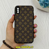 قاب گوشی iPhone X / iPhone XS آیفون ژله ای چرمی طرح LV لویی ویتون کد 66625