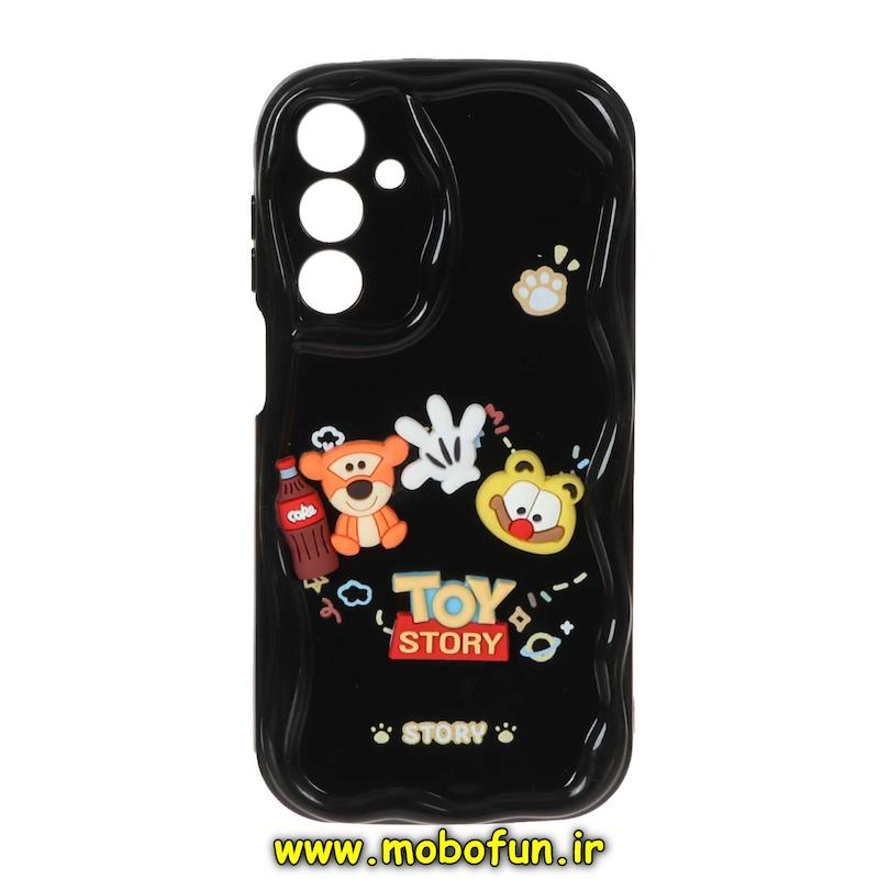 قاب گوشی Galaxy A16 سامسونگ طرح عروسکی سه بعدی TPU کپسولی بالشتی محافظ لنز دار طرح TOY STORY مشکی کد 71264