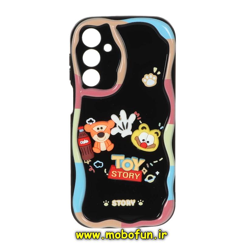 قاب گوشی Galaxy A16 سامسونگ طرح عروسکی سه بعدی TPU کپسولی بالشتی محافظ لنز دار طرح TOY STORY مشکی کد 71265