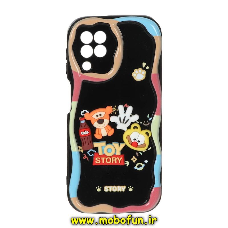 قاب گوشی Galaxy A22 4G / Galaxy M32 4G سامسونگ طرح عروسکی سه بعدی TPU کپسولی بالشتی محافظ لنز دار طرح TOY STORY مشکی کد 71290