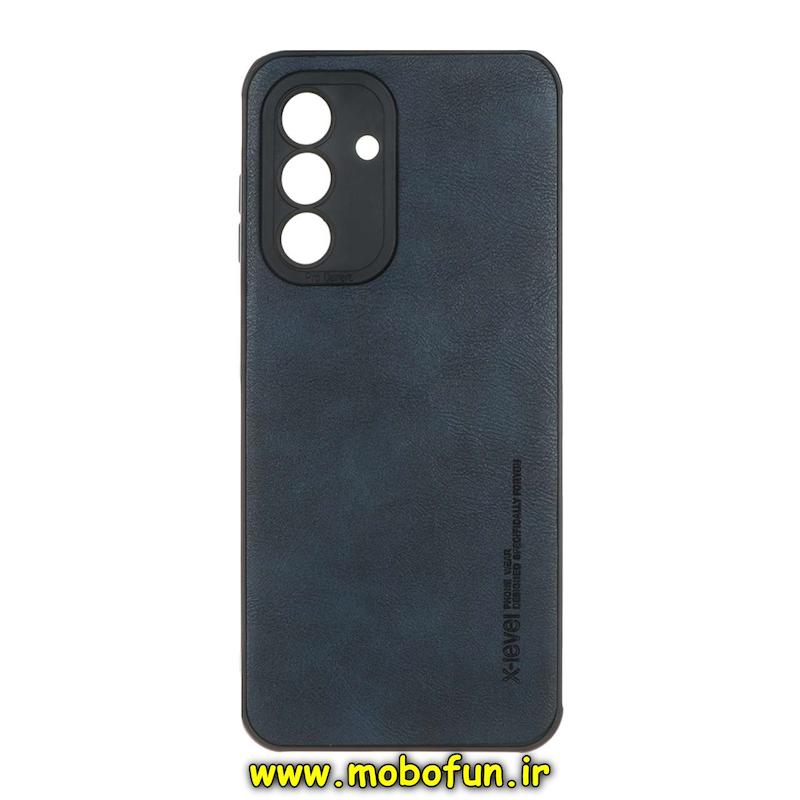 قاب گوشی Galaxy A26 سامسونگ طرح ژله ای چرمی ساده ایکس لول X-LEVEL سرمه ای کد 71306