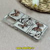 قاب گوشی Galaxy S20 FE سامسونگ لیزری لنز کرومی نگین دار لاکچری طرح پروانه ای کد 66942