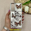 قاب گوشی Galaxy S20 FE سامسونگ لیزری لنز کرومی نگین دار لاکچری طرح پروانه ای کد 66942