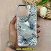 قاب گوشی iPhone 15 Pro Max آیفون لیزری لنز کرومی نگین دار لاکچری طرح پروانه ای کد 66922