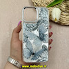 قاب گوشی iPhone 16 Pro Max آیفون لیزری لنز کرومی نگین دار لاکچری طرح پروانه ای کد 66931
