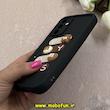 قاب گوشی Galaxy A05S سامسونگ سیلیکونی Solid عروسکی برجسته محافظ لنزدار طرح تدی کیوت مشکی کد 66299
