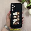 قاب گوشی Galaxy A05S سامسونگ سیلیکونی Solid عروسکی برجسته محافظ لنزدار طرح تدی کیوت مشکی کد 66299