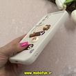 قاب گوشی Galaxy A05S سامسونگ سیلیکونی Solid عروسکی برجسته محافظ لنزدار طرح تدی کیوت کرم کد 66300