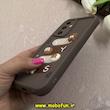 قاب گوشی Galaxy A05S سامسونگ سیلیکونی Solid عروسکی برجسته محافظ لنزدار طرح تدی کیوت نسکافه ای کد 66302