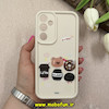 قاب گوشی Galaxy A35 سامسونگ سیلیکونی Solid عروسکی برجسته محافظ لنزدار طرح تدی کیوت کرم کد 66326
