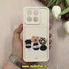 قاب گوشی Poco X6 Pro / Redmi K70E شیائومی سیلیکونی Solid عروسکی برجسته محافظ لنزدار طرح تدی کیوت کرم کد 66343
