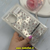 قاب گوشی iPhone 12 Pro Max آیفون فانتزی سخت Hard لیزری موج دار طرح شکوفه گل صورتی کد 66866