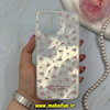 قاب گوشی iPhone 16 Pro Max آیفون فانتزی سخت Hard لیزری موج دار طرح شکوفه گل صورتی کد 66872