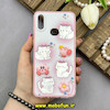 قاب گوشی Galaxy A10S سامسونگ فانتزی سخت Hard لیزری عروسکی برجسته طرح گربه کیوت کد 67659