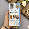 قاب گوشی Galaxy A12 / Galaxy M12 سامسونگ فانتزی سخت Hard لیزری عروسکی برجسته طرح تدی کیوت کد 67682
