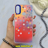 قاب گوشی Galaxy A10S سامسونگ So CooL سوکول اورجینال فانتزی دکمه کرومی طرح گل های بهاری کد 67207