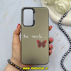 قاب گوشی Galaxy A56 سامسونگ So CooL سوکول اورجینال فانتزی دکمه کرومی طرح پروانه کد 67373