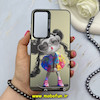 قاب گوشی Galaxy S24 FE سامسونگ So CooL سوکول اورجینال فانتزی دکمه کرومی طرح دختر کیوت کد 67566