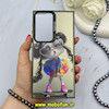 قاب گوشی Galaxy S23 Ultra سامسونگ So CooL سوکول اورجینال فانتزی دکمه کرومی طرح دختر کیوت کد 67559