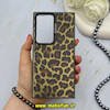 قاب گوشی Galaxy S24 Ultra سامسونگ So CooL سوکول اورجینال فانتزی دکمه کرومی طرح پلنگی کد 67571