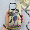 قاب گوشی iPhone 13 Pro Max آیفون So CooL سوکول اورجینال فانتزی دکمه کرومی طرح دختر کیوت کد 67403