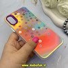 قاب گوشی iPhone X / iPhone XS آیفون So CooL سوکول اورجینال فانتزی دکمه کرومی طرح گل های بهاری کد 67404